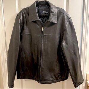 Dockers Black Genuine Leather Jacket XL